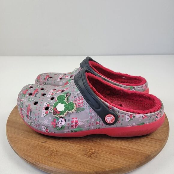 Disney Christmas Holiday 2019 Mickey Dual Comfort‎ Crocs Unisex Size M7/W9 - Picture 3 of 10